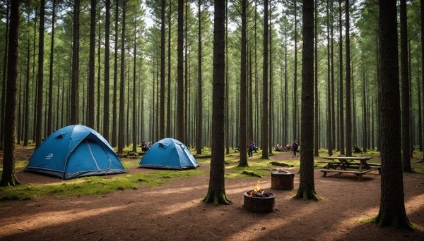 Explorez le camping haut de gamme au sein de la forêt landaise